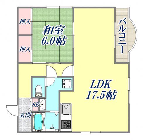 HIJIRI. BLD(1LDK/3階)の間取り写真