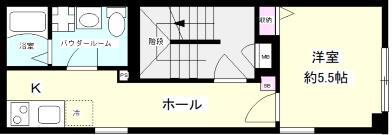 KUNSHI-RAN(1K/3階)の間取り写真