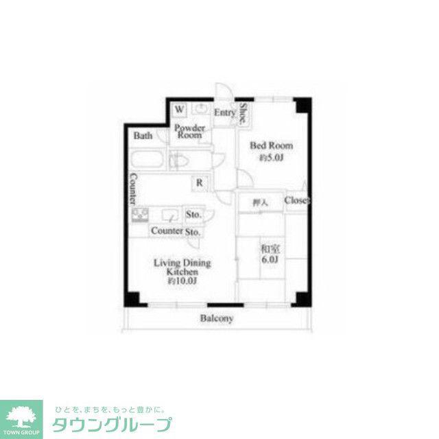 PARK SQUARE 西川口(2LDK/3階)の間取り写真
