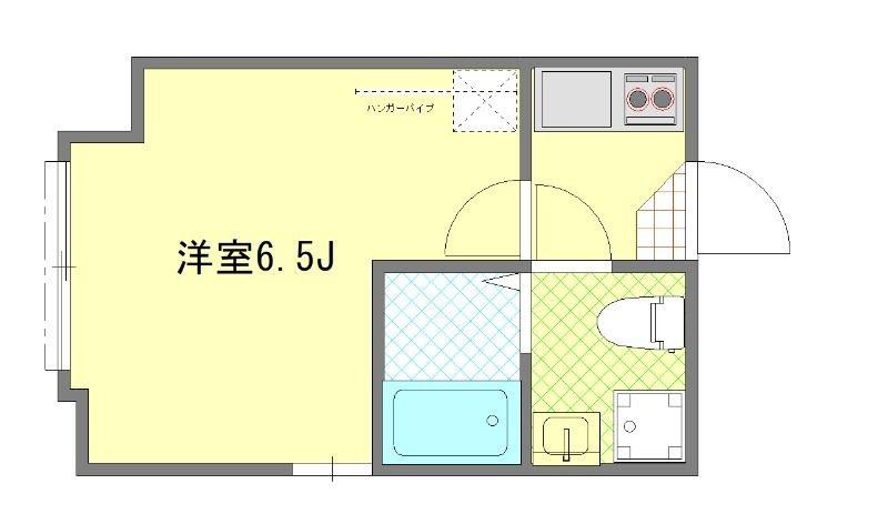 FELICIA中川(1K/2階)の間取り写真