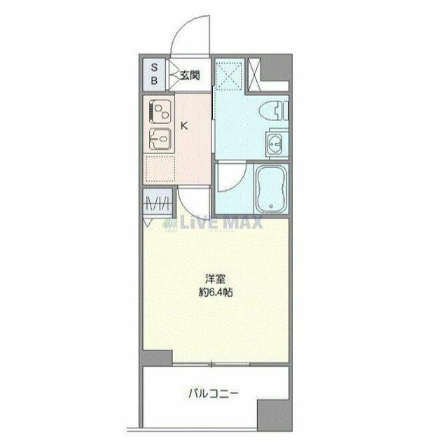 ブライズ恵比寿(1K/1階)の間取り写真