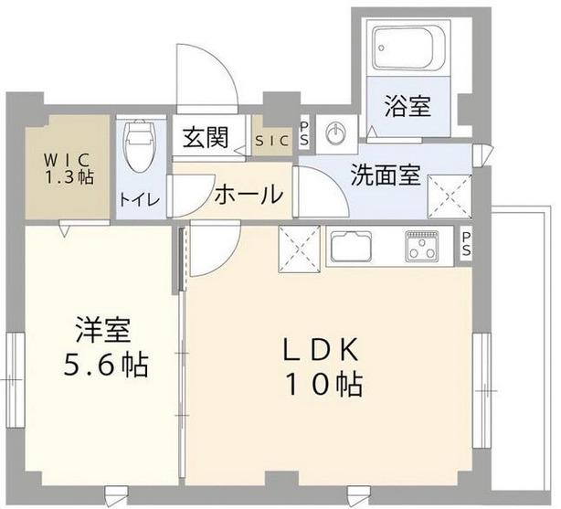 BOWMORE茗荷谷(1LDK/4階)の間取り写真