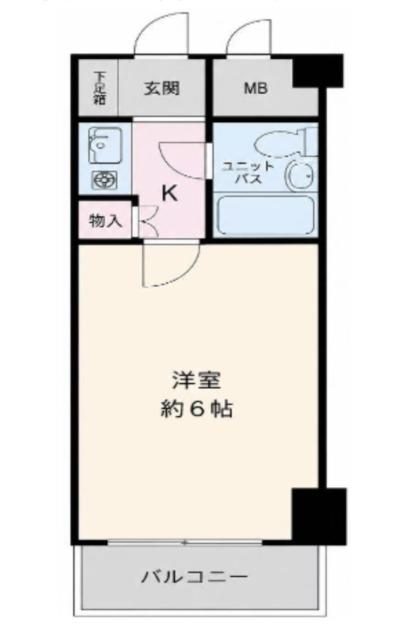ヴェラハイツ大森(1K/3階)の間取り写真