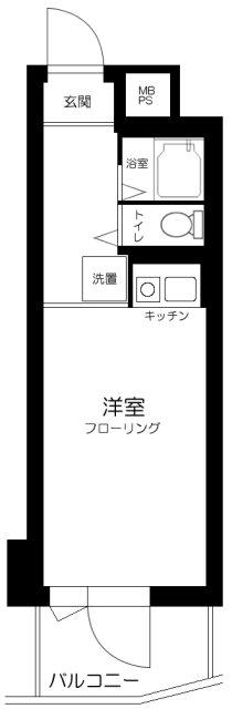 日神パレス東高円寺(ワンルーム/4階)の間取り写真