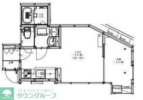 KEIAI RESIDENCE 青井II(1LDK/1階)の間取り写真