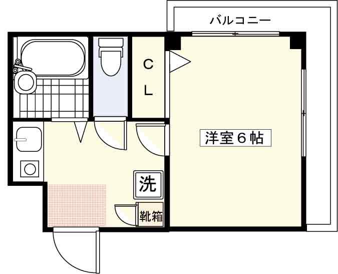 ヴェストヴェルテ(1K/2階)の間取り写真