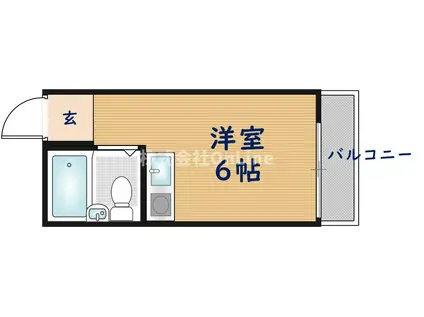 M`S長瀬(ワンルーム/3階)の間取り写真