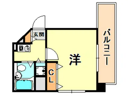 ジョイフル六甲II(1K/2階)の間取り写真