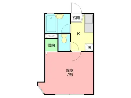 アネックスOK(1K/1階)の間取り写真