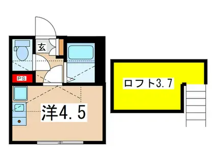 ミュール鶴ヶ峰(ワンルーム/2階)の間取り写真