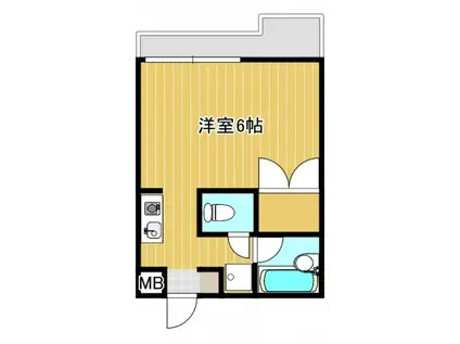 エスタバンス南浦和(ワンルーム/3階)の間取り写真