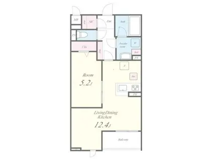 FLORET.Y(1LDK/1階)の間取り写真