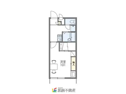 レオパレス恵比須III(1K/2階)の間取り写真