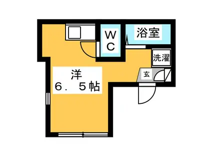 ACCESS-1(ワンルーム/1階)の間取り写真