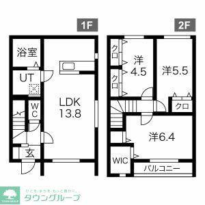 MERVEILLE III(3LDK/1階)の間取り写真
