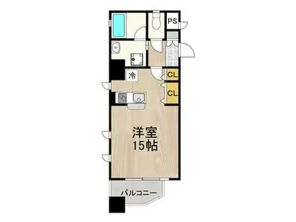 CITY SPIRE 名駅北(ワンルーム/2階)の間取り写真