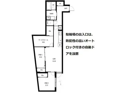 クールブラン西荻窪(3LDK/2階)の間取り写真