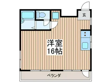 コーポM5(ワンルーム/2階)の間取り写真