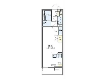 レオネクストORCHID T(ワンルーム/4階)の間取り写真