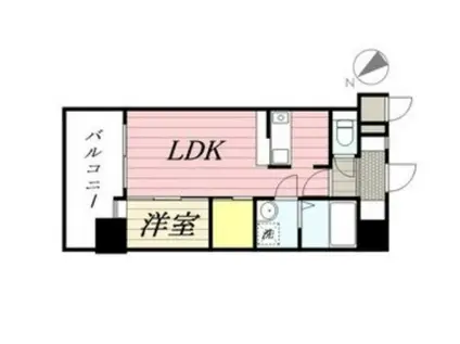 プレイスタイルBAY AREA石城(1LDK/6階)の間取り写真