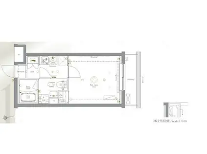 アゼスト新桜台(1K/3階)の間取り写真