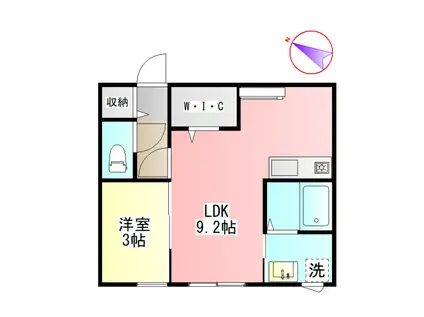 JR東海道本線 大垣駅 徒歩26分 2階建 新築(1LDK/1階)の間取り写真