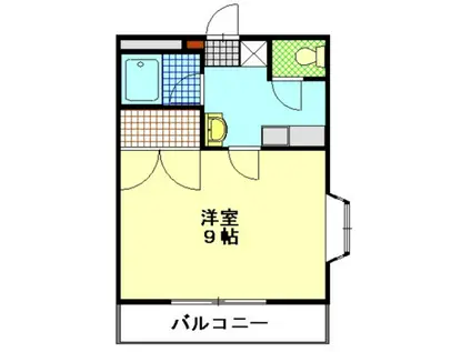 プリムローズ(1K/3階)の間取り写真