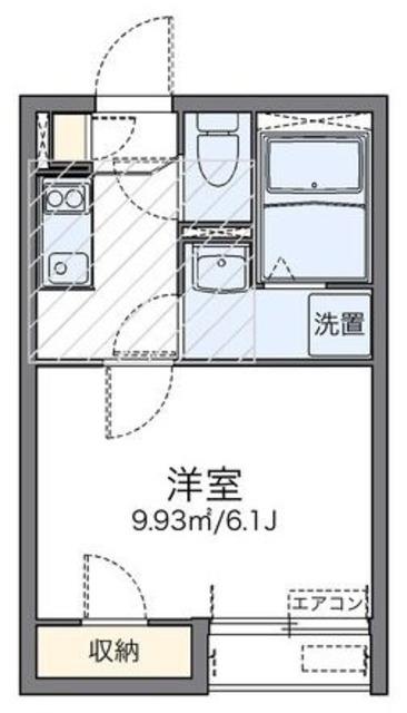 レオネクスト錦秋III(1K/2階)の間取り写真