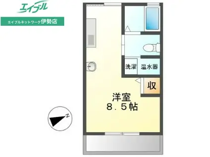 サンヒルズ(ワンルーム/1階)の間取り写真