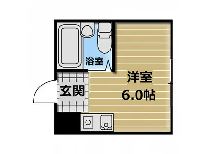 大宝小阪CTスクエア(ワンルーム/2階)の間取り写真