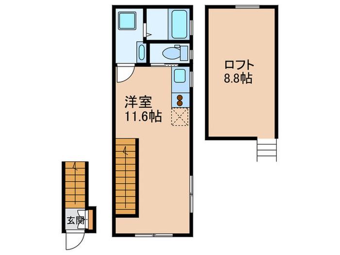 D STYLE目白(ワンルーム/2階)の間取り写真