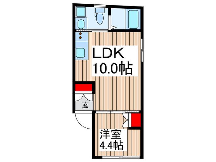 NIDO URAWA(1LDK/5階)の間取り写真