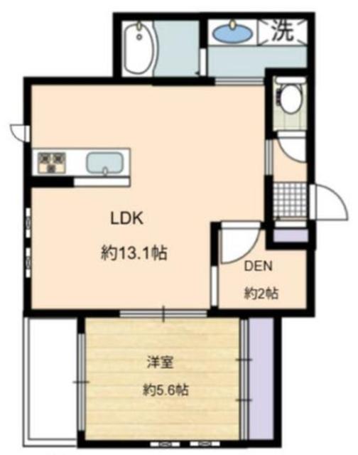 KEMS HOUSE(1SLDK/3階)の間取り写真