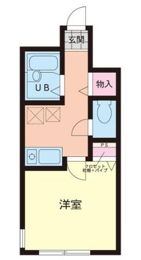 ホームズ千住(1K/1階)の間取り写真