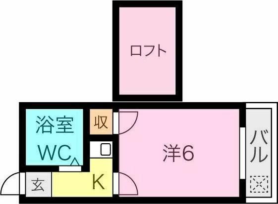 MORE GRACE(1K/2階)の間取り写真