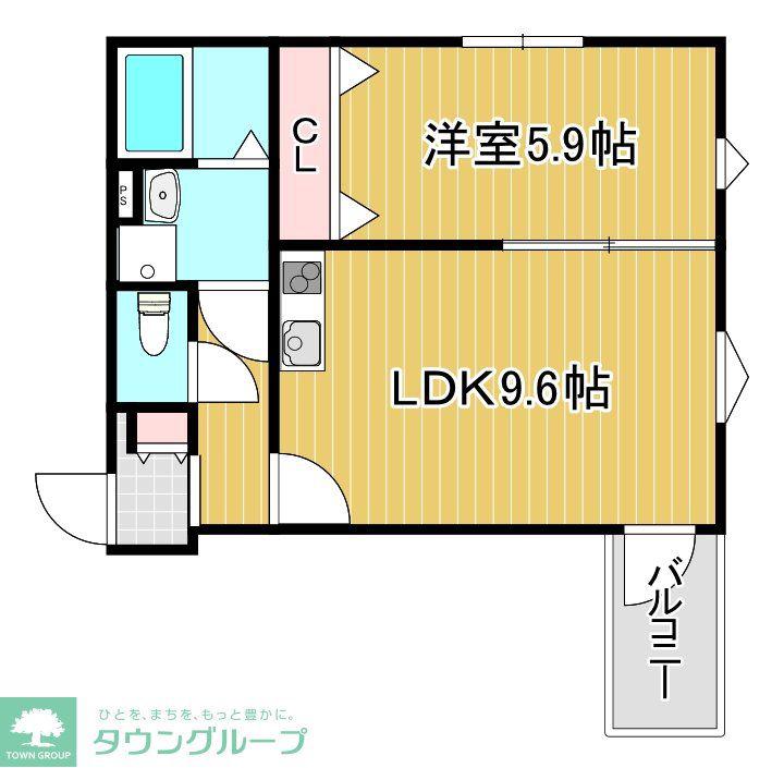 LA-CREA ZII(1LDK/1階)の間取り写真