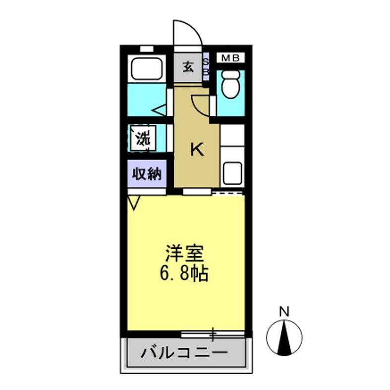 プルミエールメゾン(1K/3階)の間取り写真