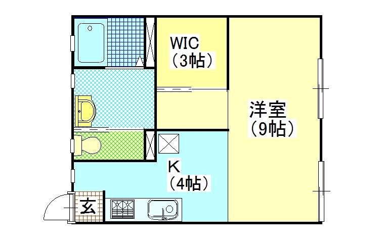 エトワールコーポ(ワンルーム/2階)の間取り写真