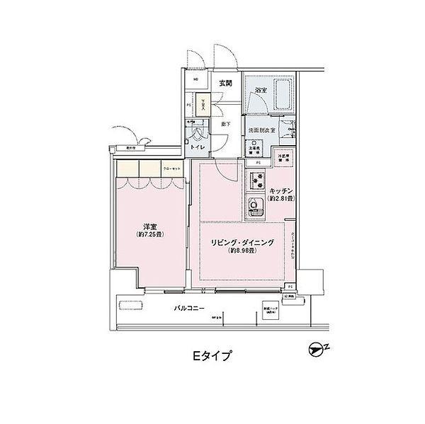 アンビエンテ駒込(1LDK/8階)の間取り写真