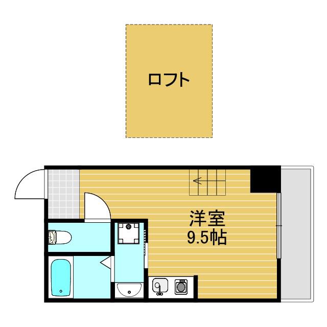 RIHITO新大阪ウエスト(ワンルーム/2階)の間取り写真