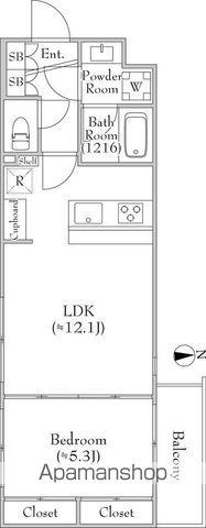 MEJIRORESIDENCE(1LDK/4階)の間取り写真
