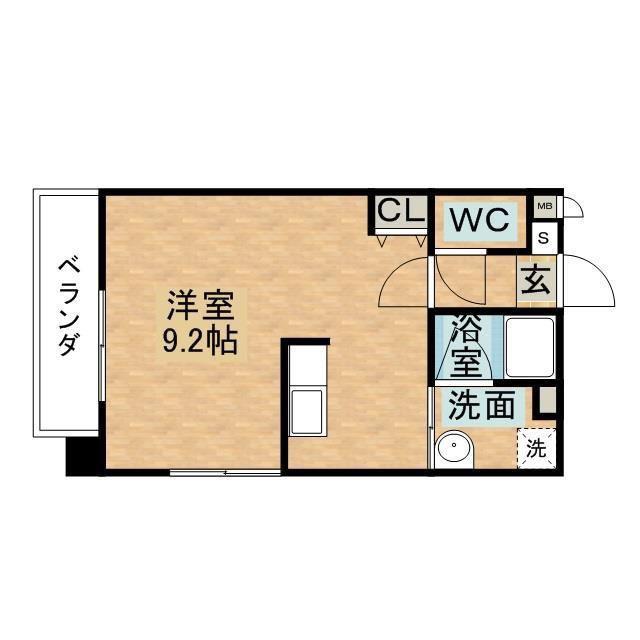 コート・さくら(1K/4階)の間取り写真