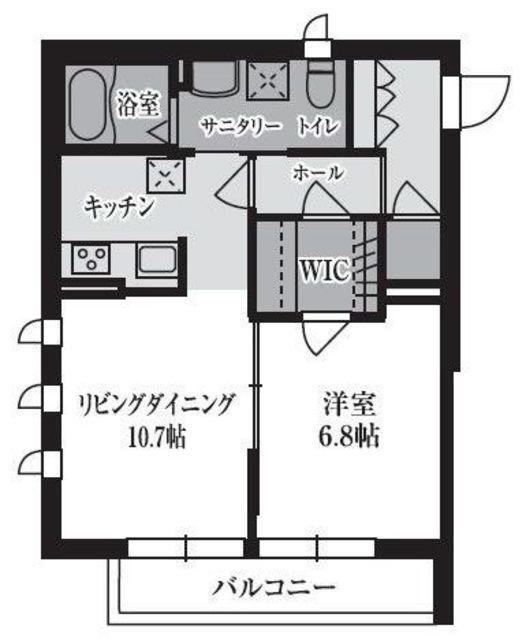T′S GARDEN川崎大師(1LDK/2階)の間取り写真