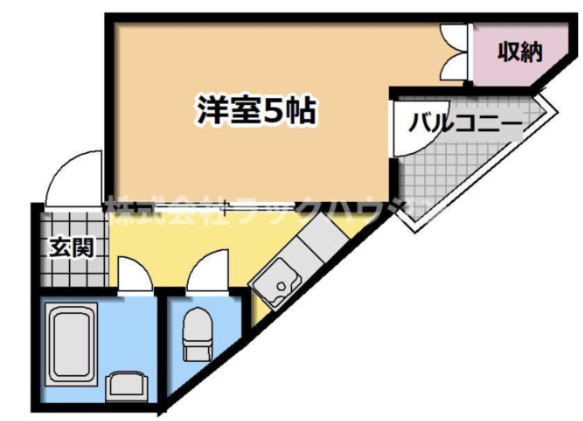 平和ガーデンおしゃれ館(ワンルーム/3階)の間取り写真