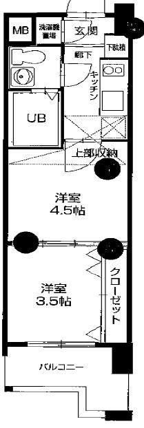 WES-PROJECT 55 博多(2K/5階)の間取り写真