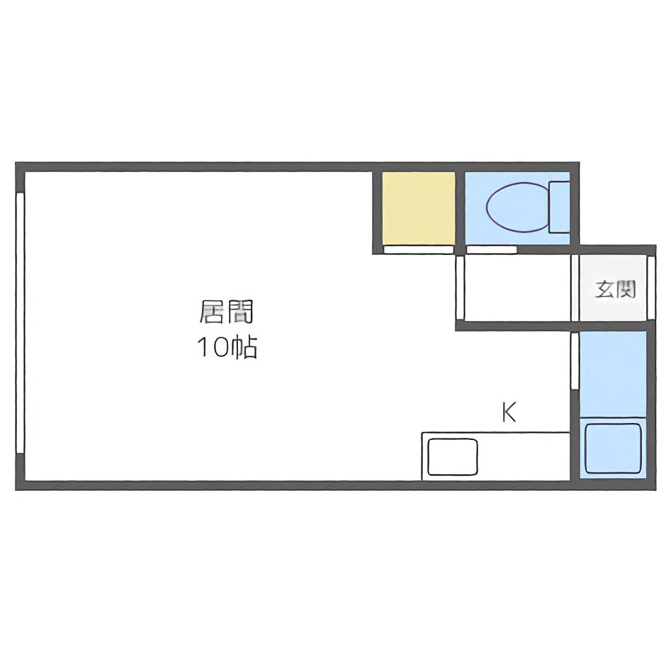 DAIWA南郷II(ワンルーム/2階)の間取り写真