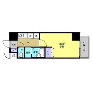リアライズ黄金(1K/10階)の間取り写真