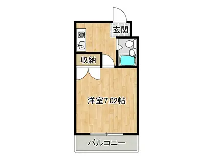 コーポ幸楽(1K/2階)の間取り写真