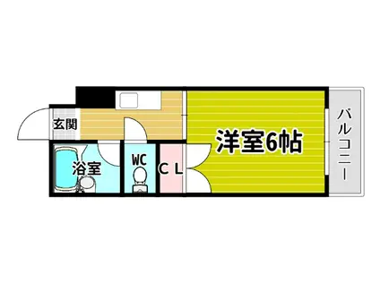 東洋プラザ大阪港I(1K/8階)の間取り写真