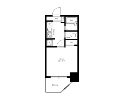 グランフォース豊洲(1K/7階)の間取り写真